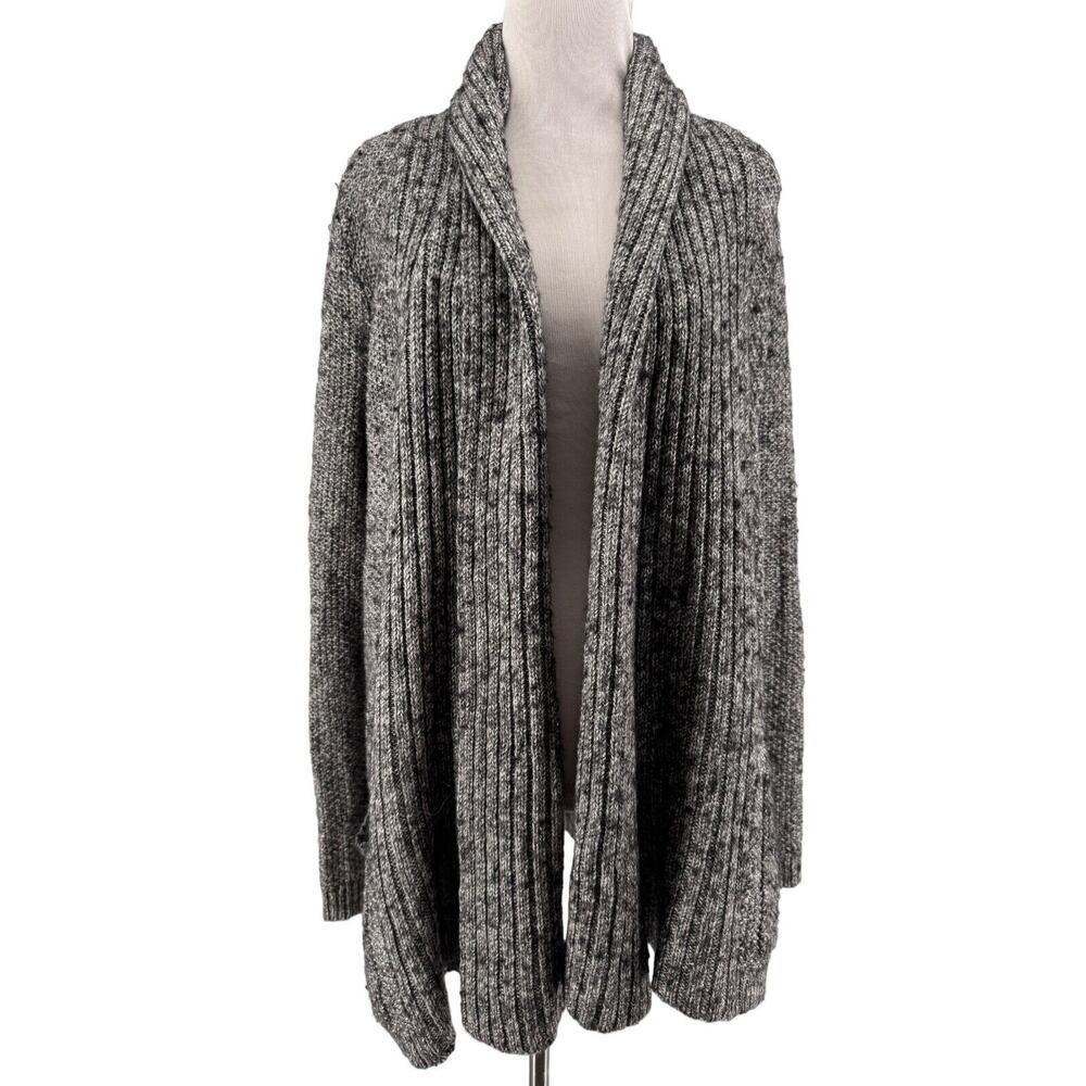 Pins & Needles Women's Black Wool Blend Long Sleeve Cardigan Sweater Size Medium